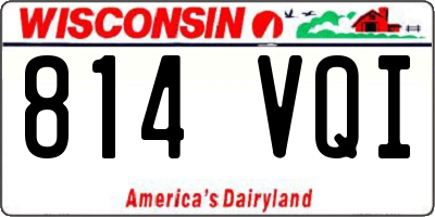 WI license plate 814VQI