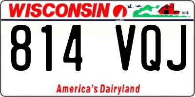 WI license plate 814VQJ