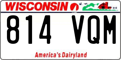 WI license plate 814VQM