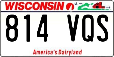 WI license plate 814VQS