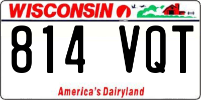 WI license plate 814VQT