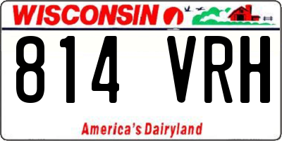 WI license plate 814VRH