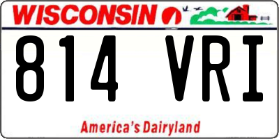 WI license plate 814VRI