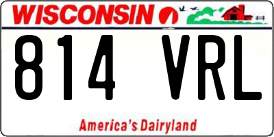 WI license plate 814VRL