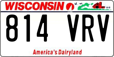 WI license plate 814VRV