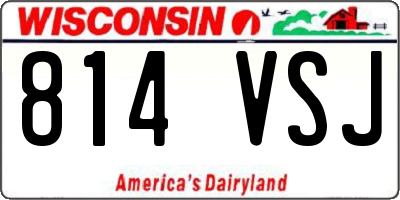 WI license plate 814VSJ