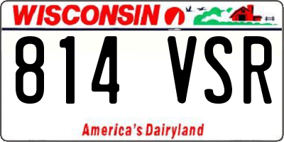 WI license plate 814VSR