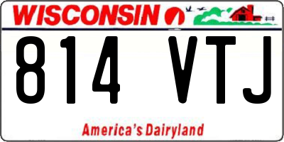WI license plate 814VTJ