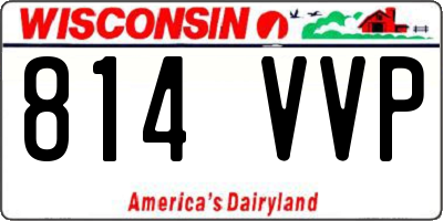 WI license plate 814VVP