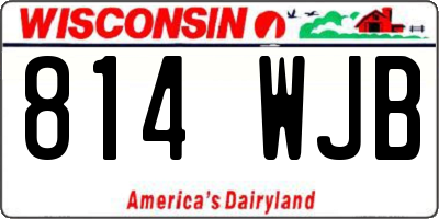 WI license plate 814WJB