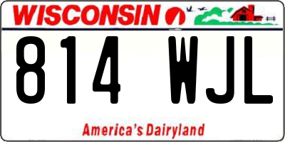WI license plate 814WJL