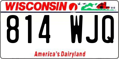 WI license plate 814WJQ