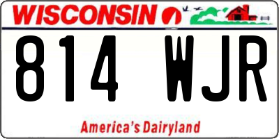WI license plate 814WJR