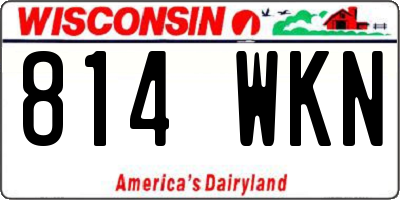 WI license plate 814WKN