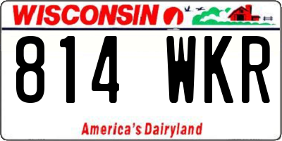 WI license plate 814WKR