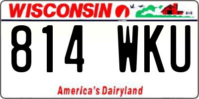 WI license plate 814WKU