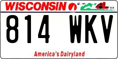 WI license plate 814WKV