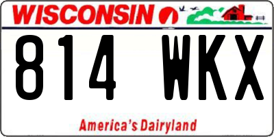 WI license plate 814WKX