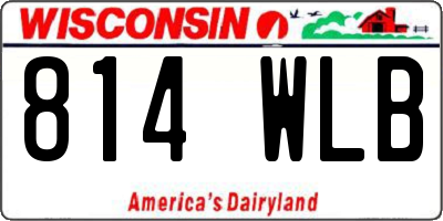 WI license plate 814WLB