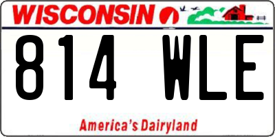 WI license plate 814WLE