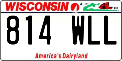 WI license plate 814WLL