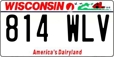 WI license plate 814WLV