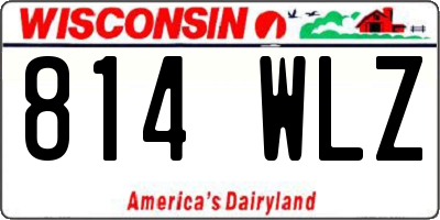 WI license plate 814WLZ