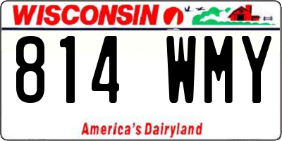 WI license plate 814WMY