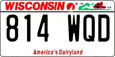 WI license plate 814WQD