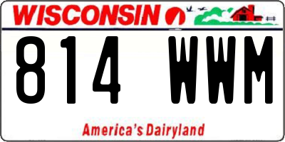 WI license plate 814WWM