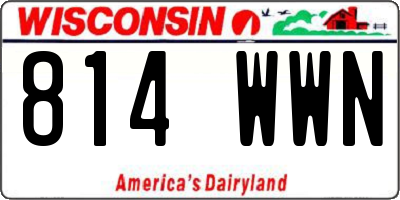 WI license plate 814WWN