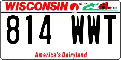 WI license plate 814WWT