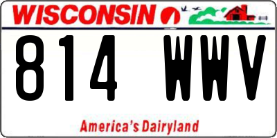 WI license plate 814WWV