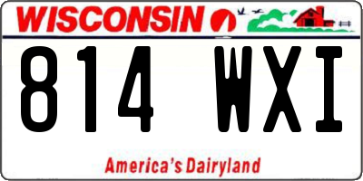 WI license plate 814WXI