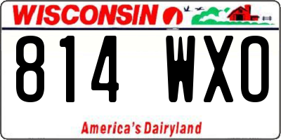 WI license plate 814WXO