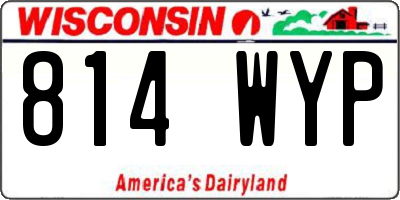 WI license plate 814WYP