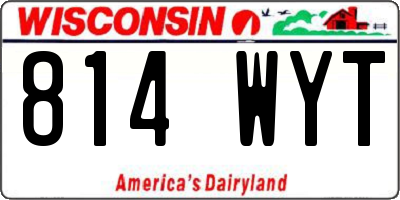 WI license plate 814WYT