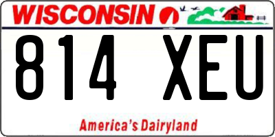 WI license plate 814XEU