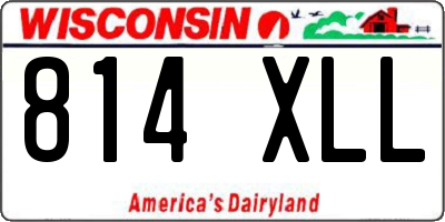 WI license plate 814XLL