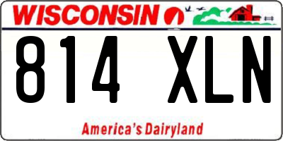 WI license plate 814XLN