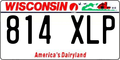 WI license plate 814XLP