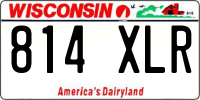 WI license plate 814XLR