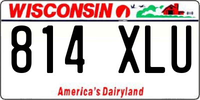 WI license plate 814XLU