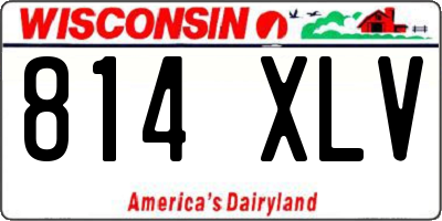 WI license plate 814XLV