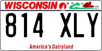 WI license plate 814XLY