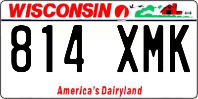 WI license plate 814XMK