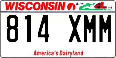 WI license plate 814XMM