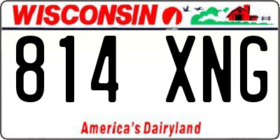 WI license plate 814XNG