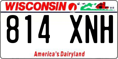 WI license plate 814XNH