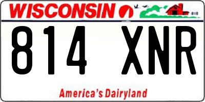WI license plate 814XNR